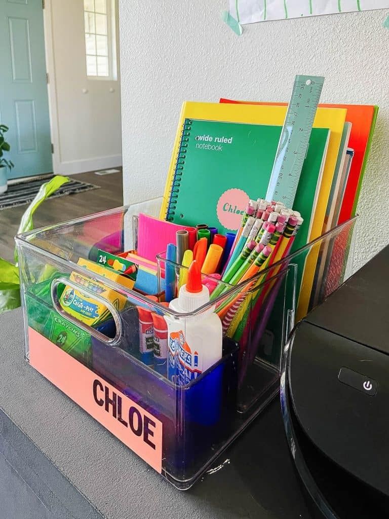 a small homework folder