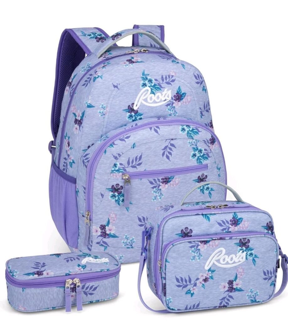 backpack with a matching lunch bag set