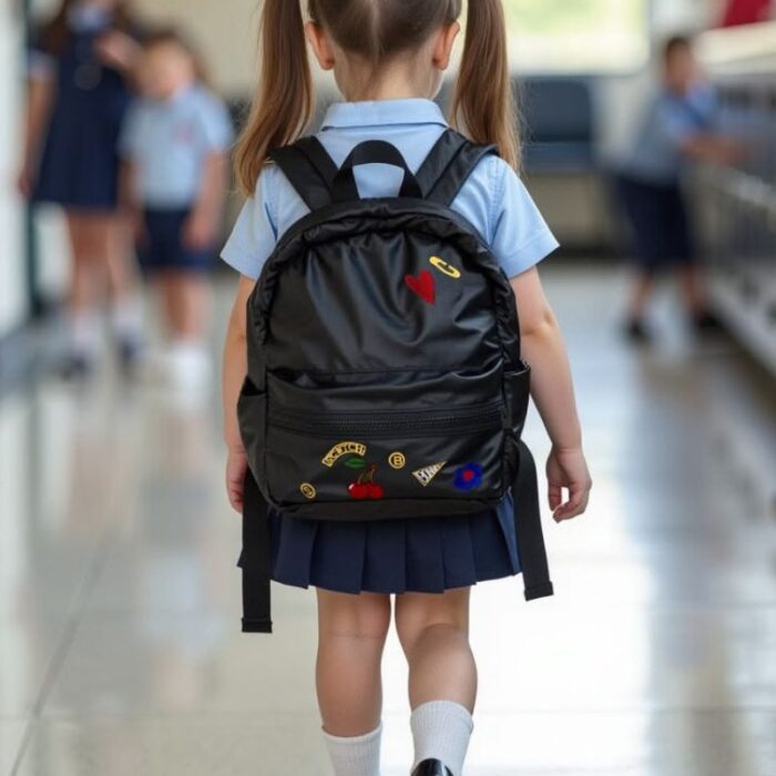 picture of a kid going to school