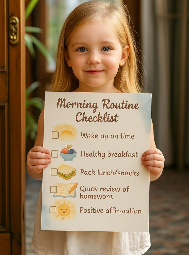 a morning checklist