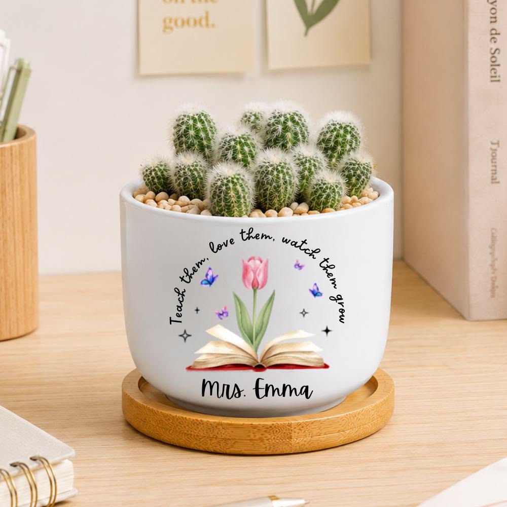 a plant as teacher gift idea for back to school