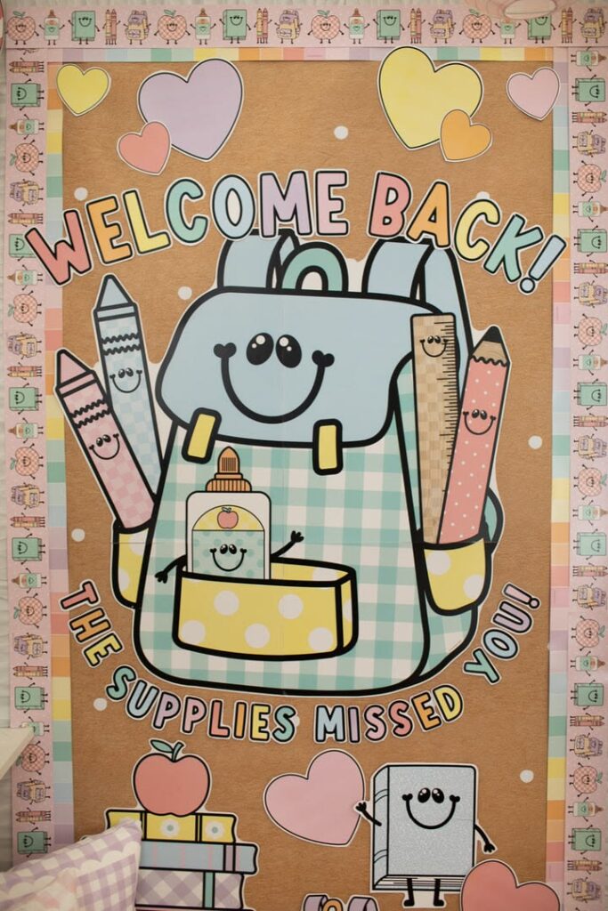 backpack door display