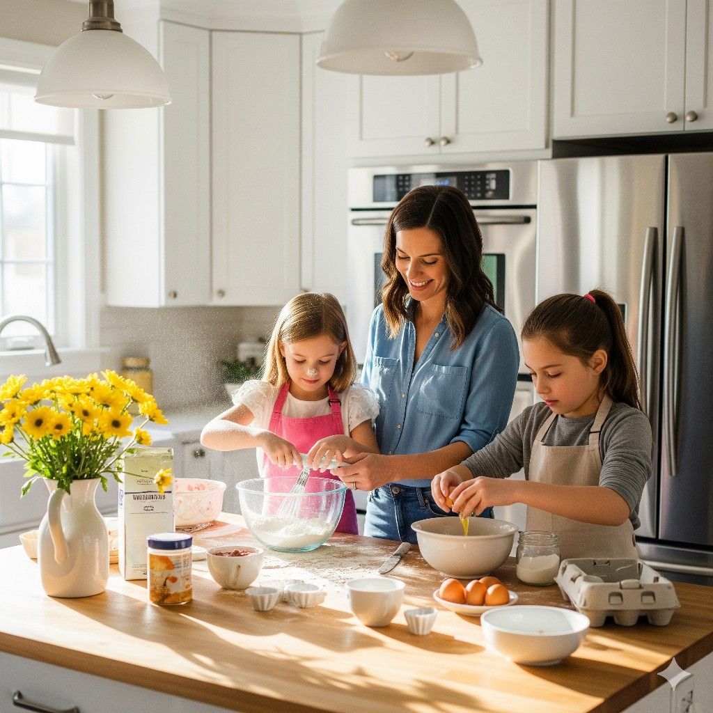 baking together after school activities