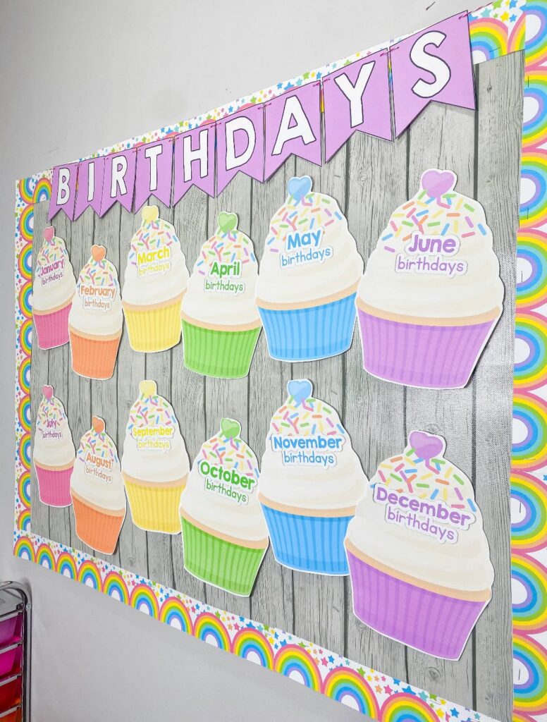 birthday cupcake board