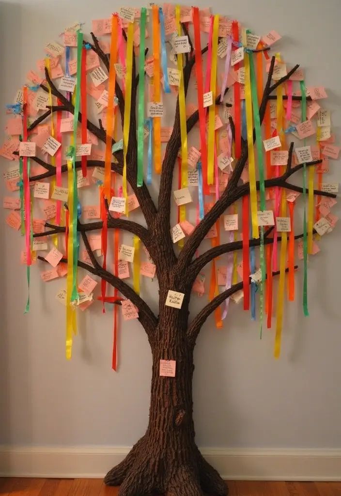 class goals tree as welcome back to school bulletin board