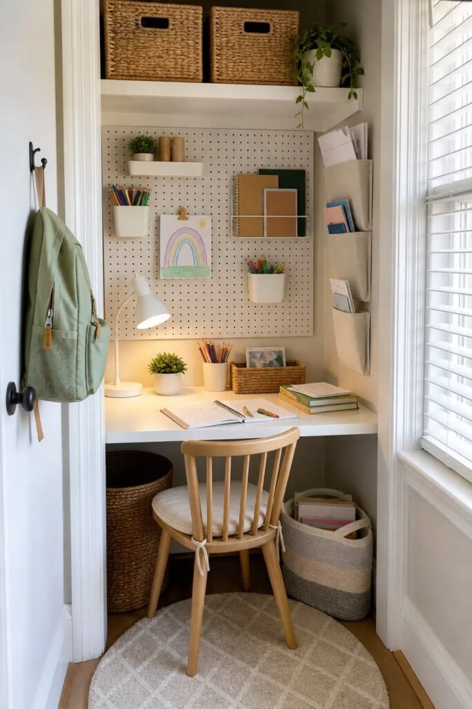 the closet conversion desk homework station