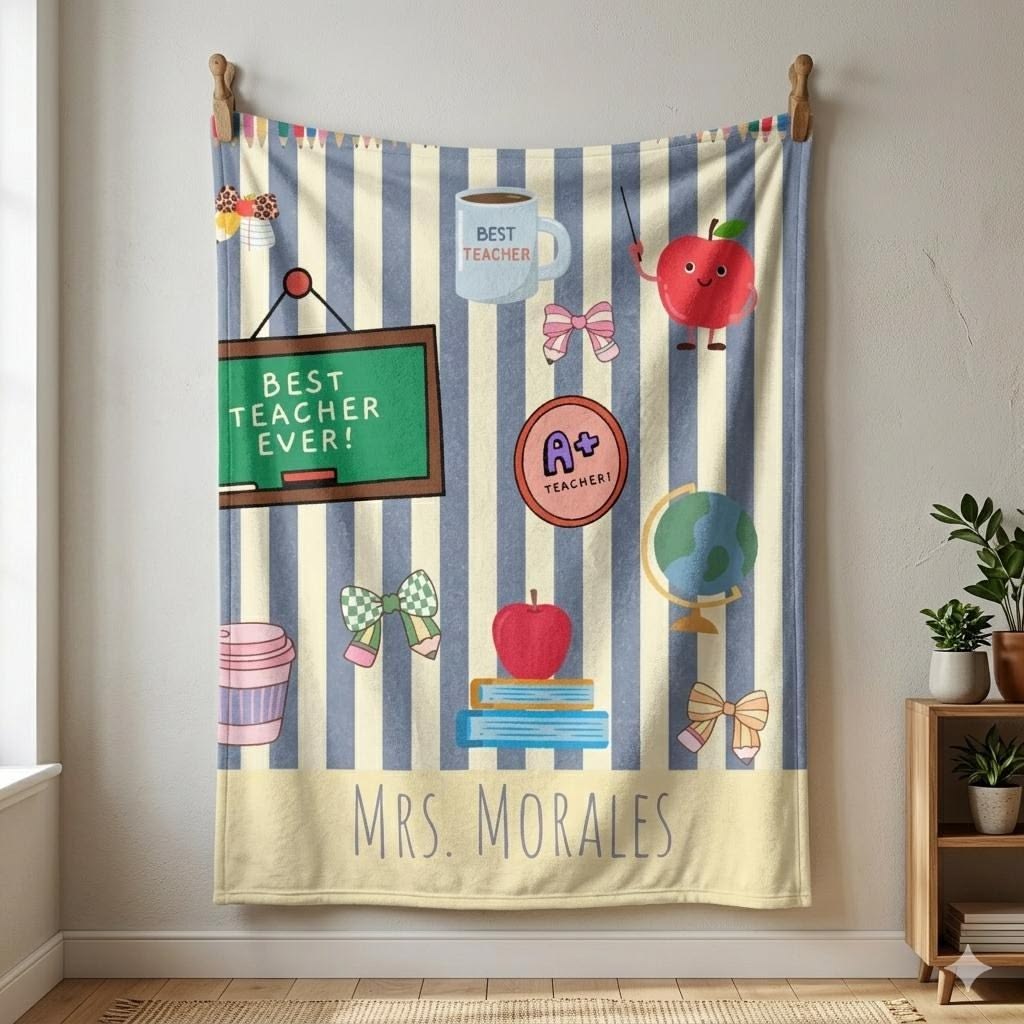 cozy blanket for teacher