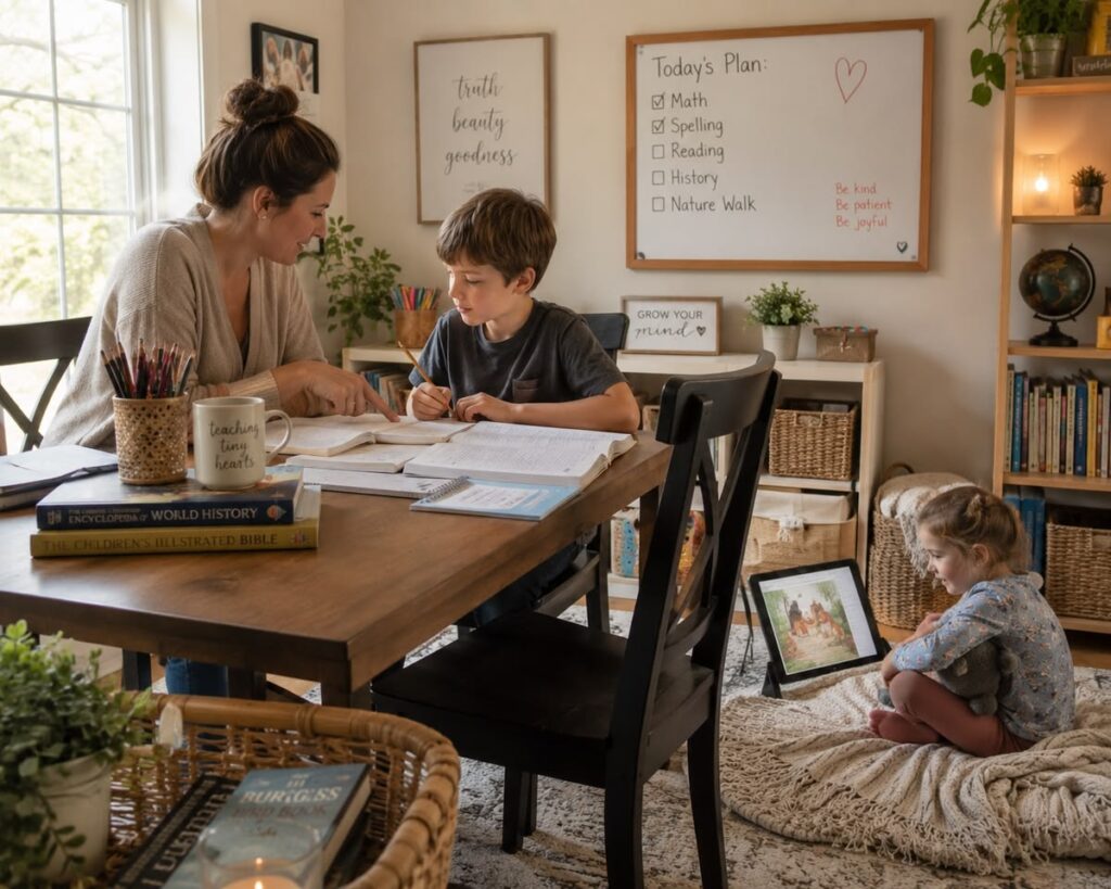family homework table