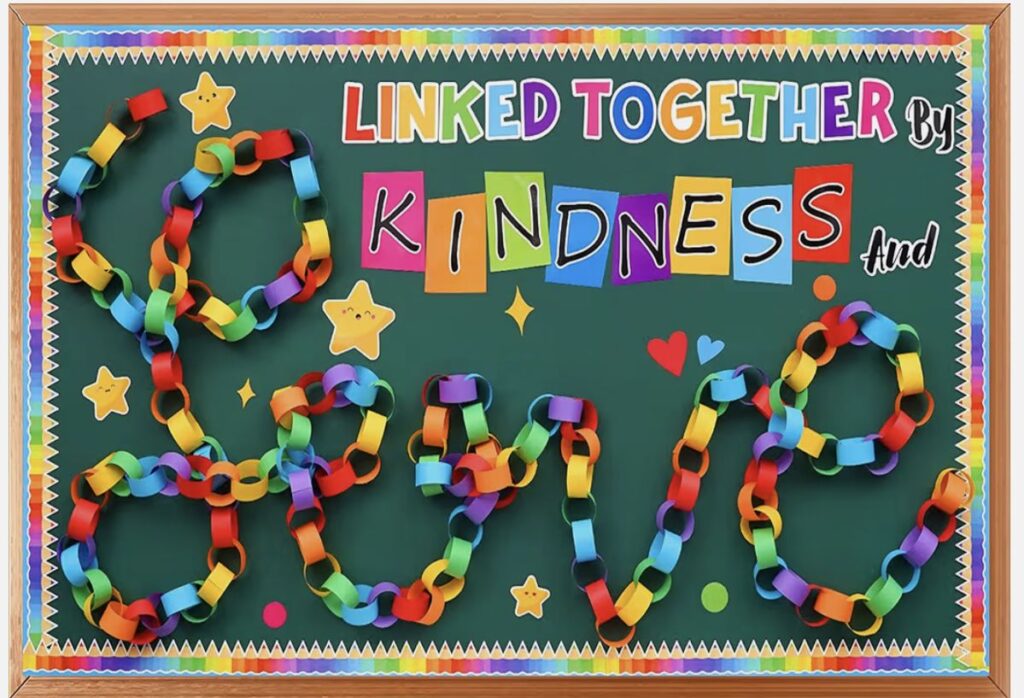 countdown to friendship chain welcome back to school bulletin