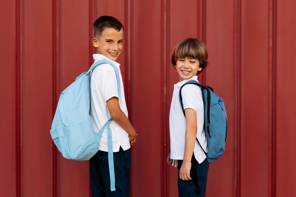 in front of the door first day of school photo idea