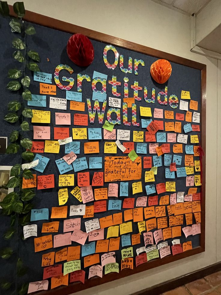gratitude wall