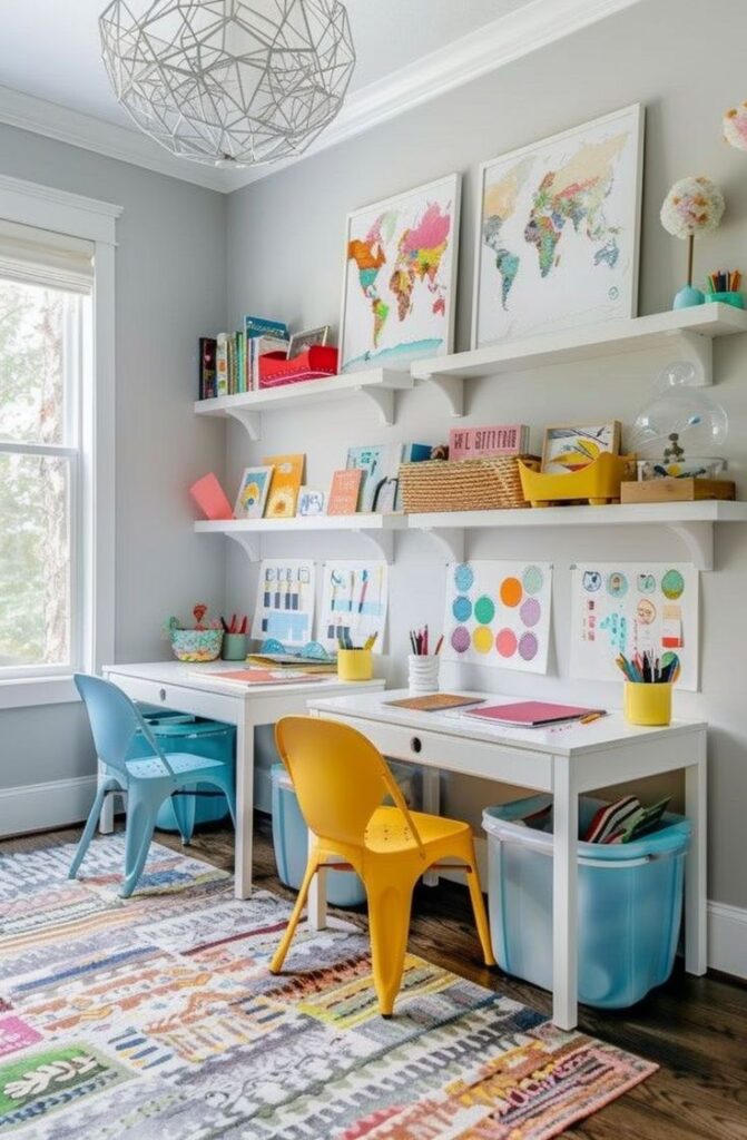 home work space for kids
