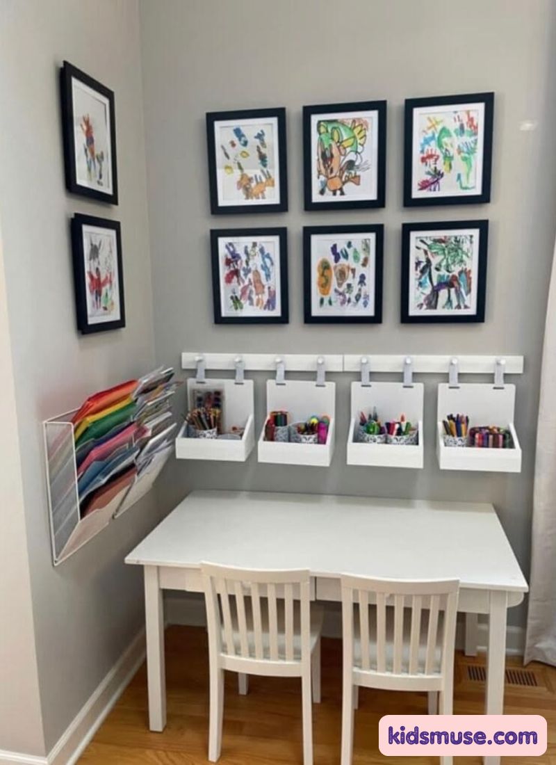 homework space with a nice settings