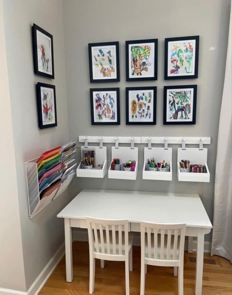 homework space with nice seat settings