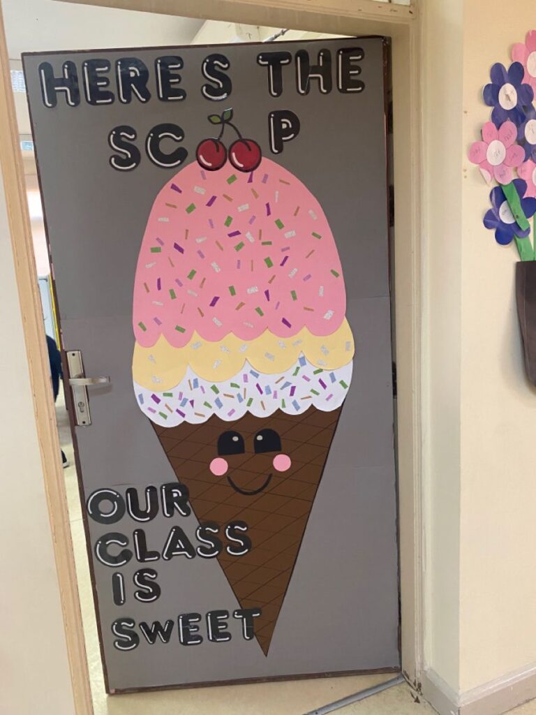 ice cream sundae door