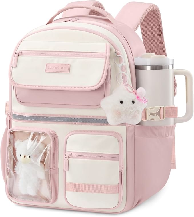 light pink color backpack