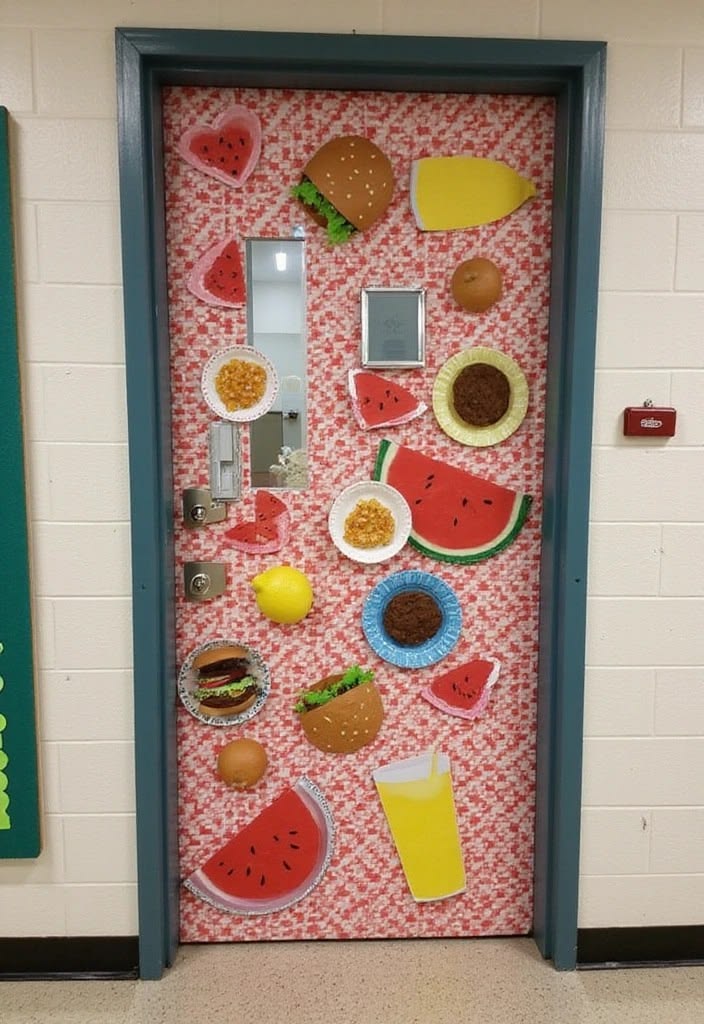 lunch box door display