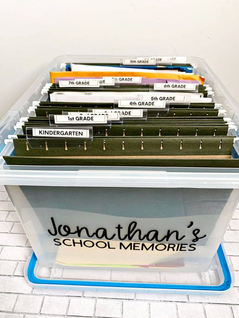 organized school record