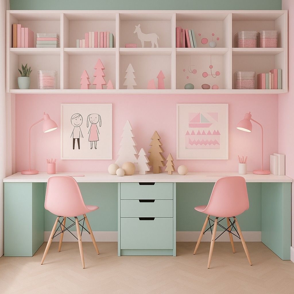 pink colored station