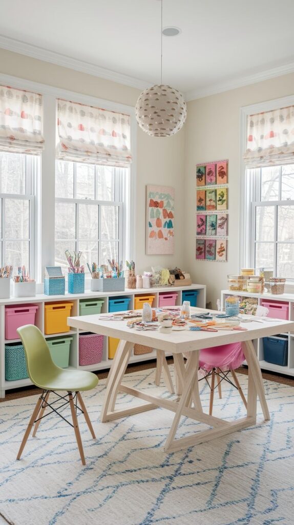 a ventilated homework space for kids