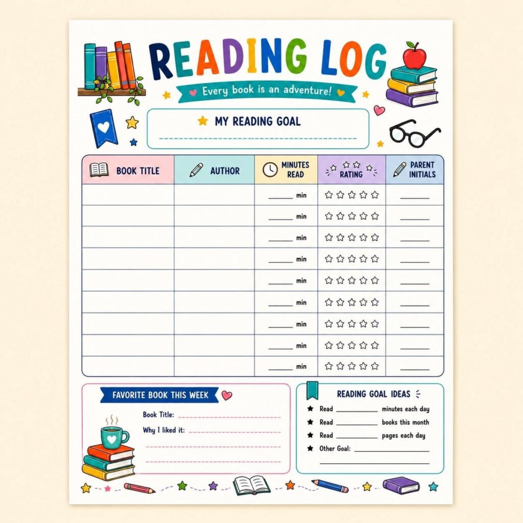 a reading log