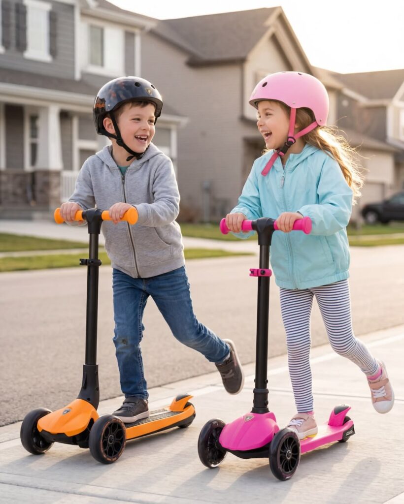 riding scooters after school activities