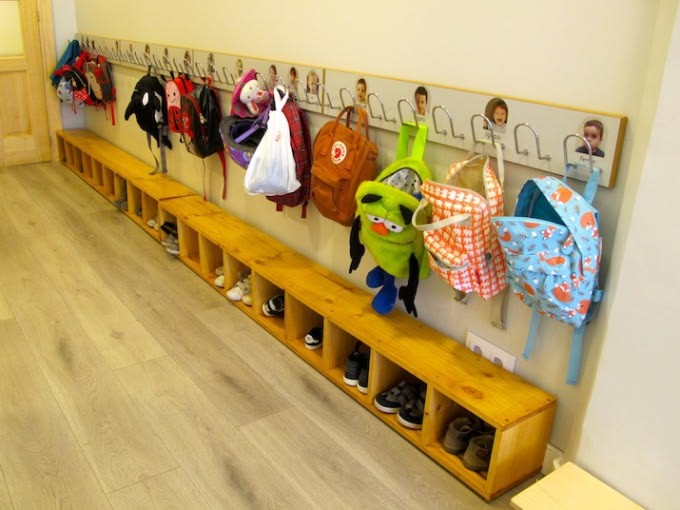 picture of a space for kids school stuffs as school morning routine