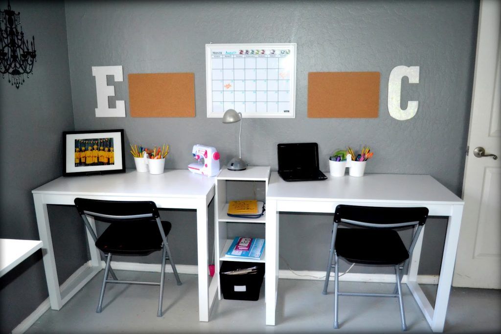 two tier desk station