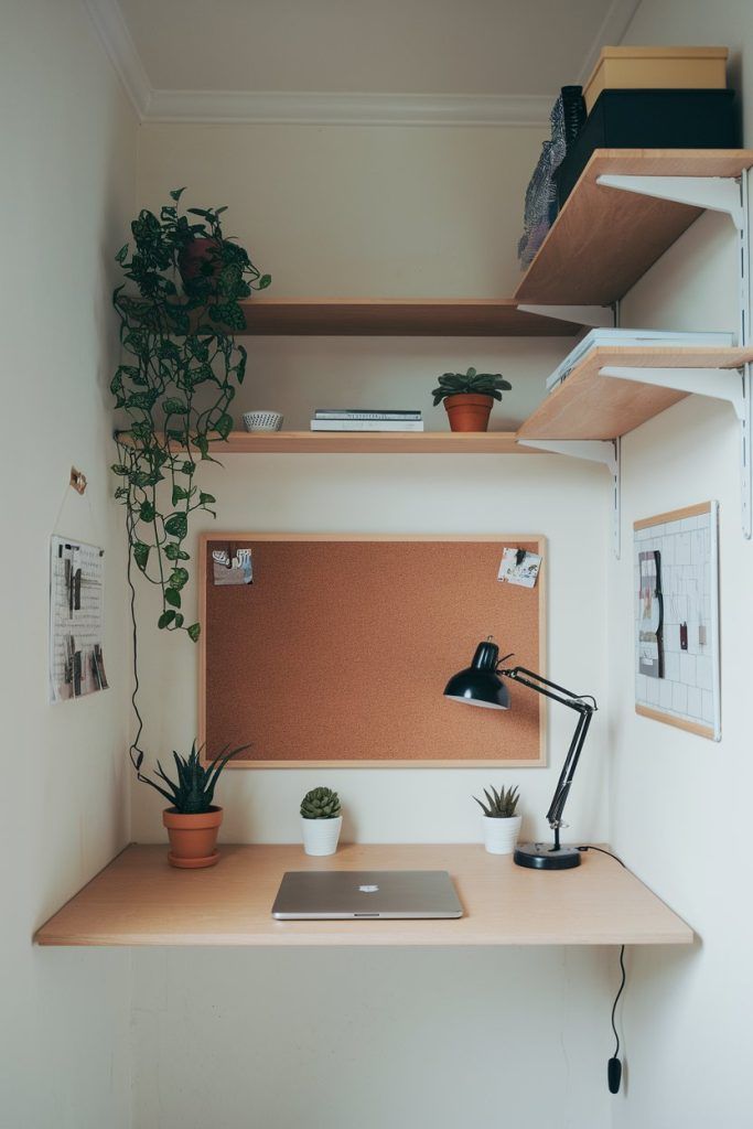 the vertical wall desk