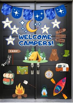 welcome campers door