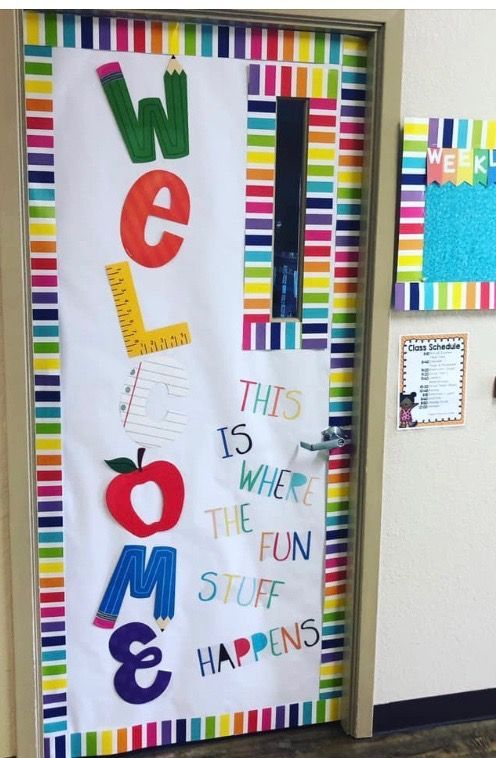 welcome door decor