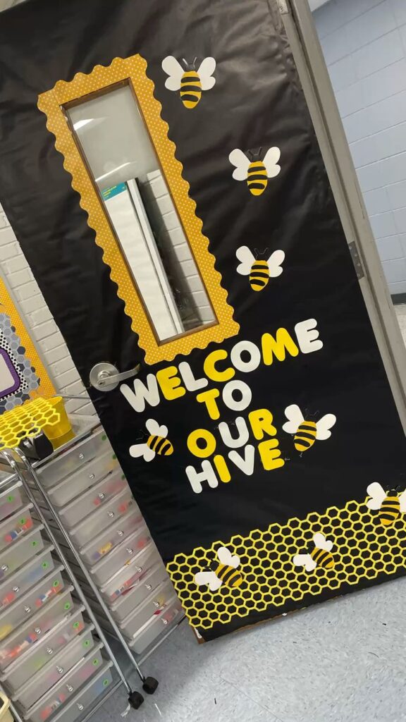 welcome to our hive door