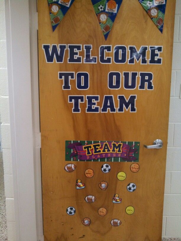 welcome to our team door