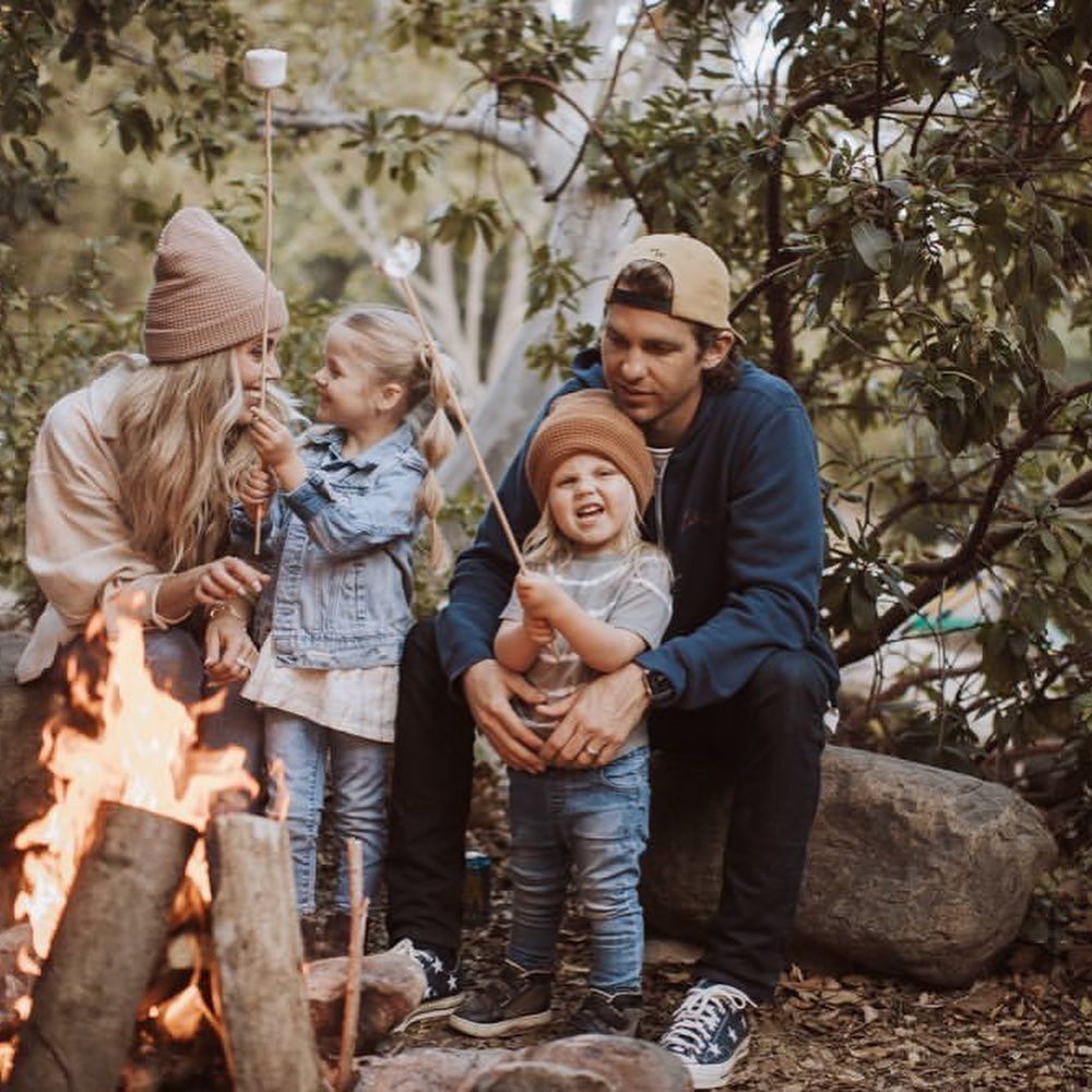 fall bonfire evening