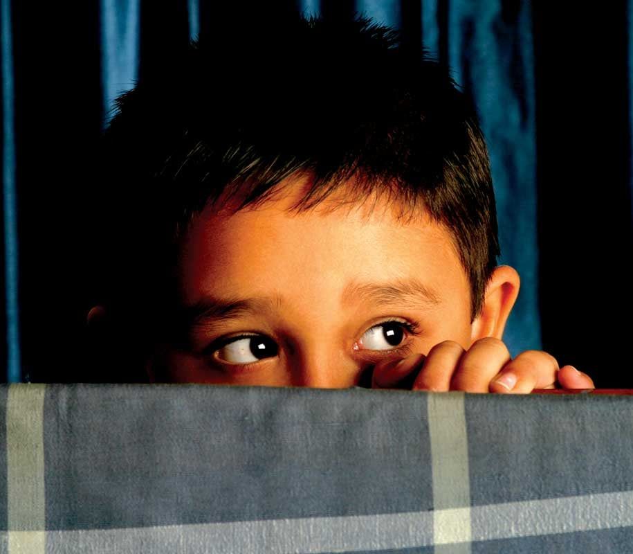kid that is scared
