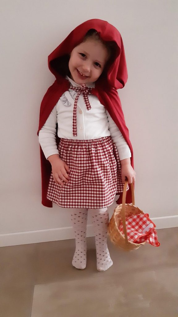 kid in affordable costume