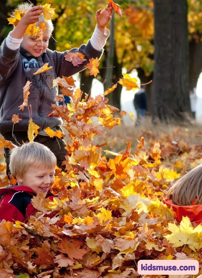 fall leave hunts for kids