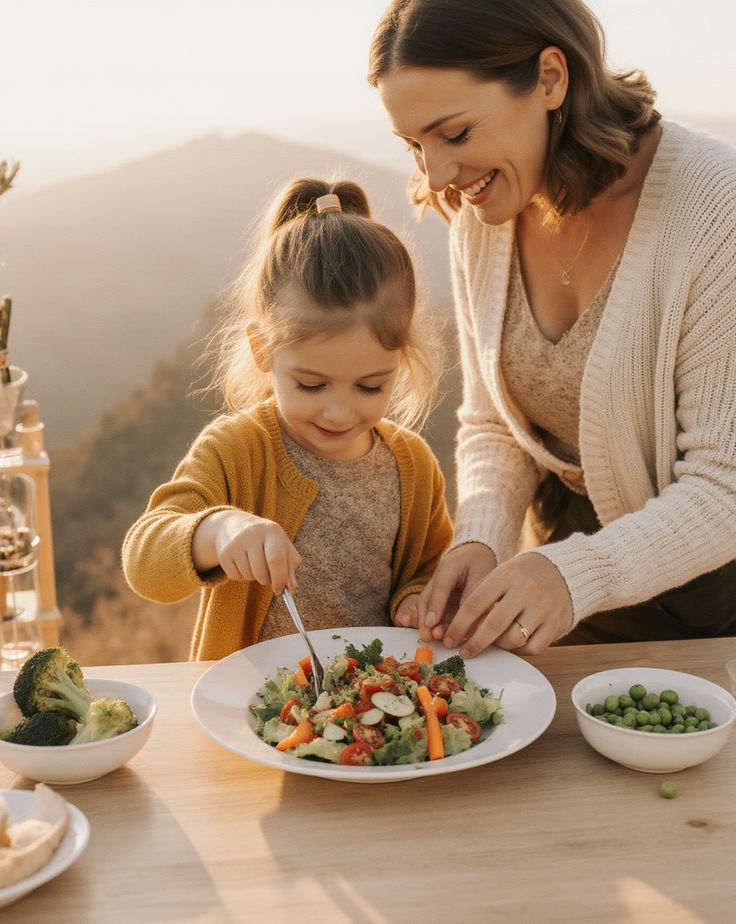 kid eating balance diet