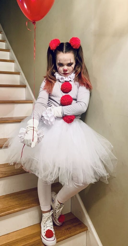 kid in an halloween costumes
