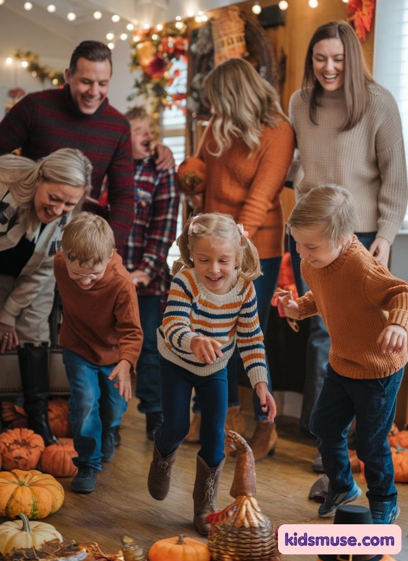 kids enjoying fall tradition