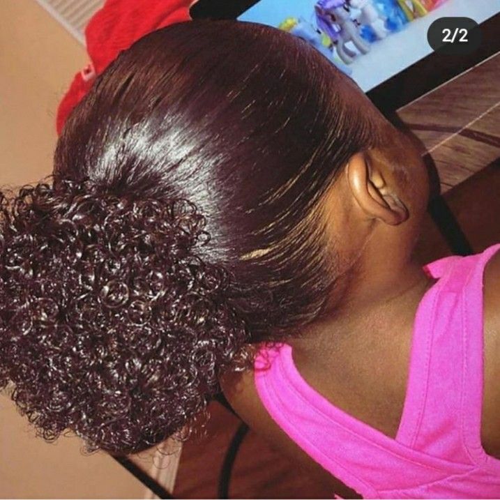 kid with moisturized hair