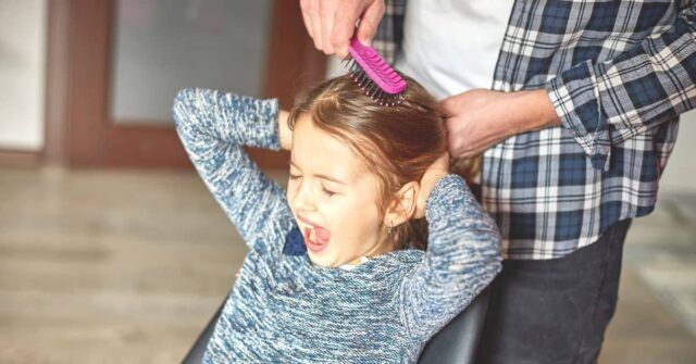 kid's having painful hair detangling