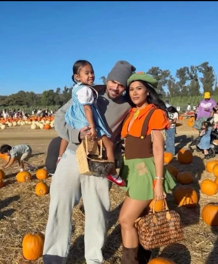family pumpkin patch visit