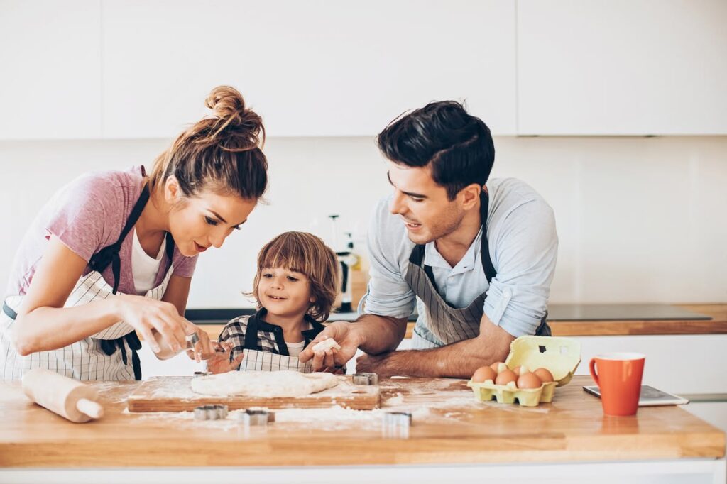 sunday baking as fall tradition for kids