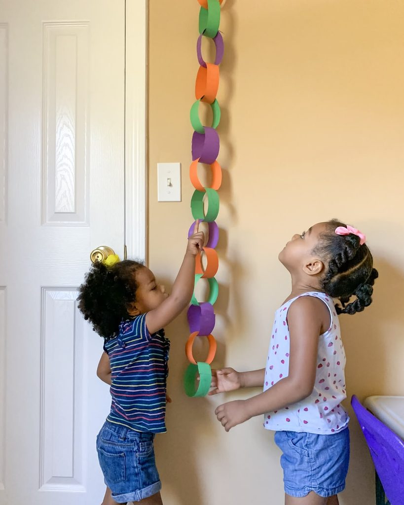 kids on countdown scavenger hunt