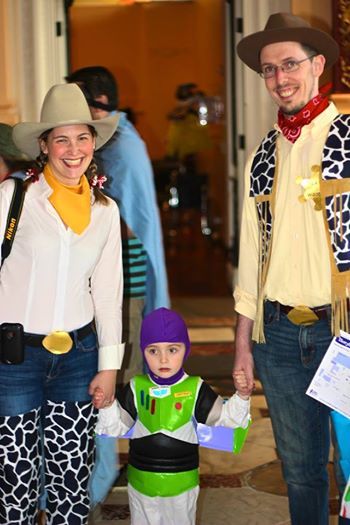 family in costume