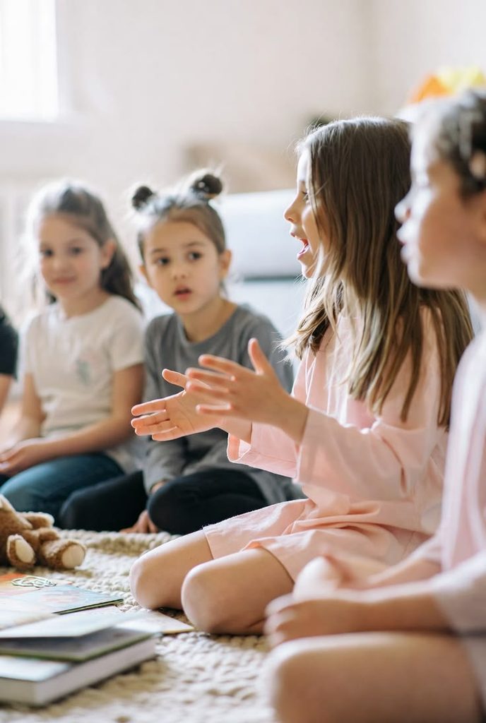 kids telling story