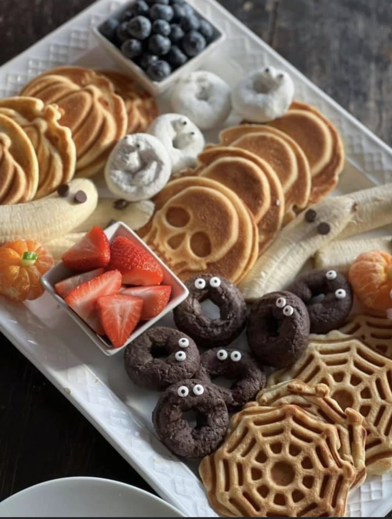 halloween breakfast charcuterie board