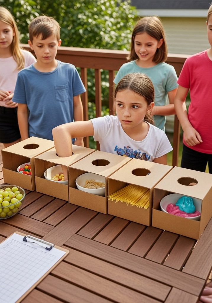 kids on siblings partner scavenger hunt