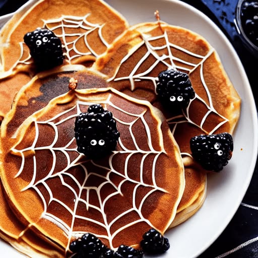 spider web nutella toast